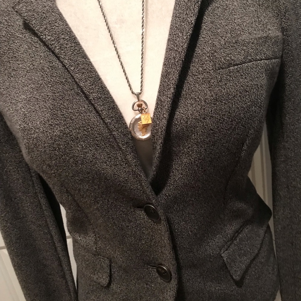 Ann Taylor Loft Gray BlazerJacket Sz SP